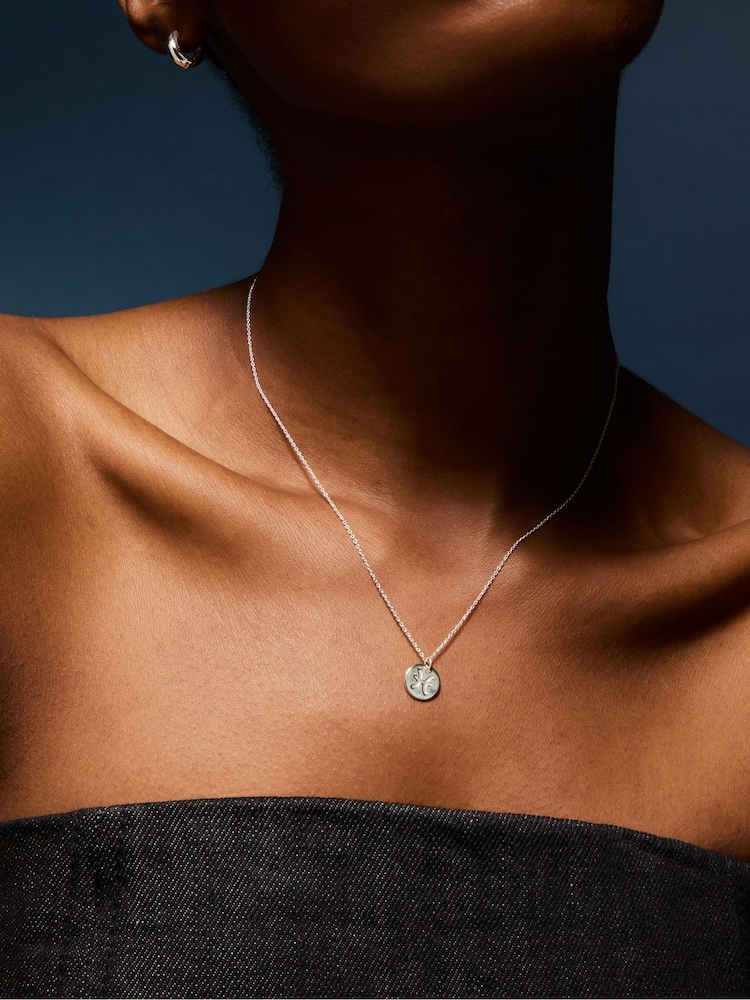 Accessorize Silver Tone Sterling Zodiac Pendant Necklace - Image 3 of 3 Accessorize Silver Tone Sterling Zodiac Pendant Necklace - Image 3 of 3