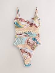 Купальник с глубоким вырезом и моделирующим эффектом Never Fully Dressed - Изображение 1 4