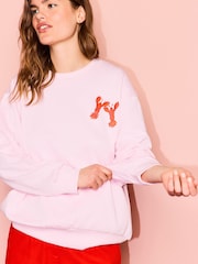 Eleanor Bowmer Light Pink Lobster Sweat - Image 2 of 4