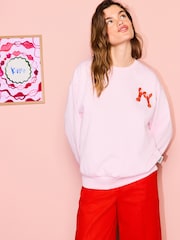 Eleanor Bowmer Light Pink Lobster Sweat - Image 3 of 4