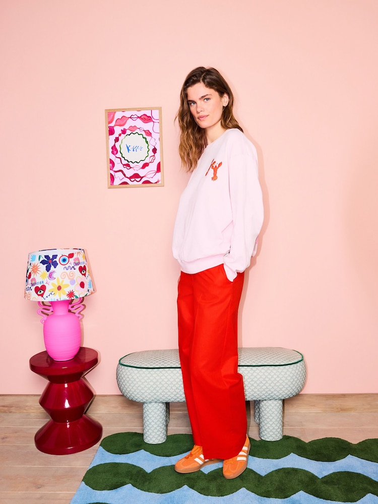 Eleanor Bowmer Light Pink Lobster Sweat - Image 4 of 4