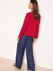 紅色 - Lipsy 褶邊短版外套 - 圖片 4，共 4