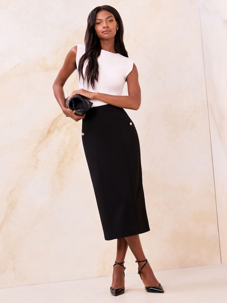 Lipsy Black Pencil Skirt - Image 1 of 4