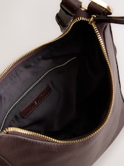 Chocolate Brown Hardware Detail Bucket Bag - Image 2 of 8