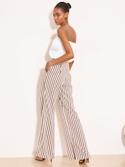 素色 - Lipsy Extended Tab Wide Leg Tailored Trousers - 圖片 4/4