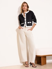 Lipsy Monochrome Tipped Detail Jacket - Image 3 of 4