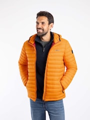 Weird Fish Orange Flete Lightweight Showerproof Padded Jacket - Image 1 of 7