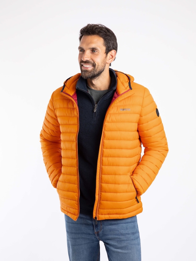 Weird Fish Orange Flete Lightweight Showerproof Padded Jacket - Image 1 of 7