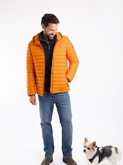 Weird Fish Orange Flete Lightweight Showerproof Padded Jacket - Image 3 of 7