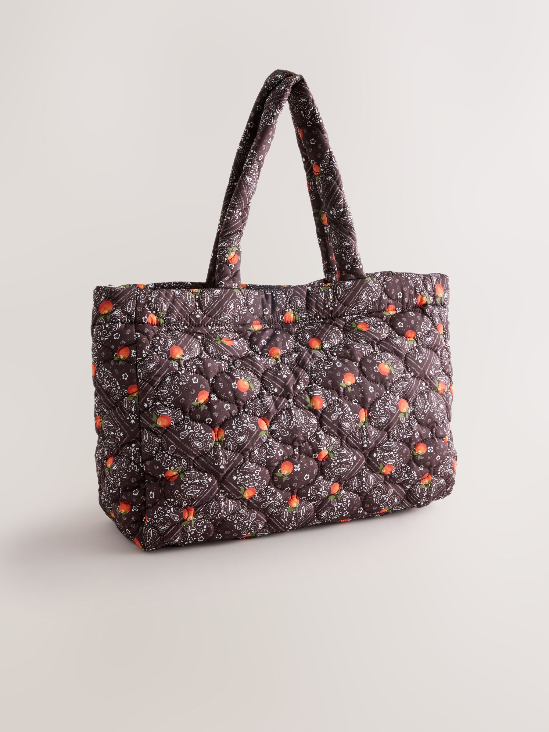 Buy Chocolate Brown Bandana Print Nylon Tote Bag from Next USA
