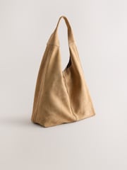 Sand Leather Slouchy Shoulder Bag - Image 7 of 10