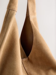 Sand Leather Slouchy Shoulder Bag - Image 8 of 10