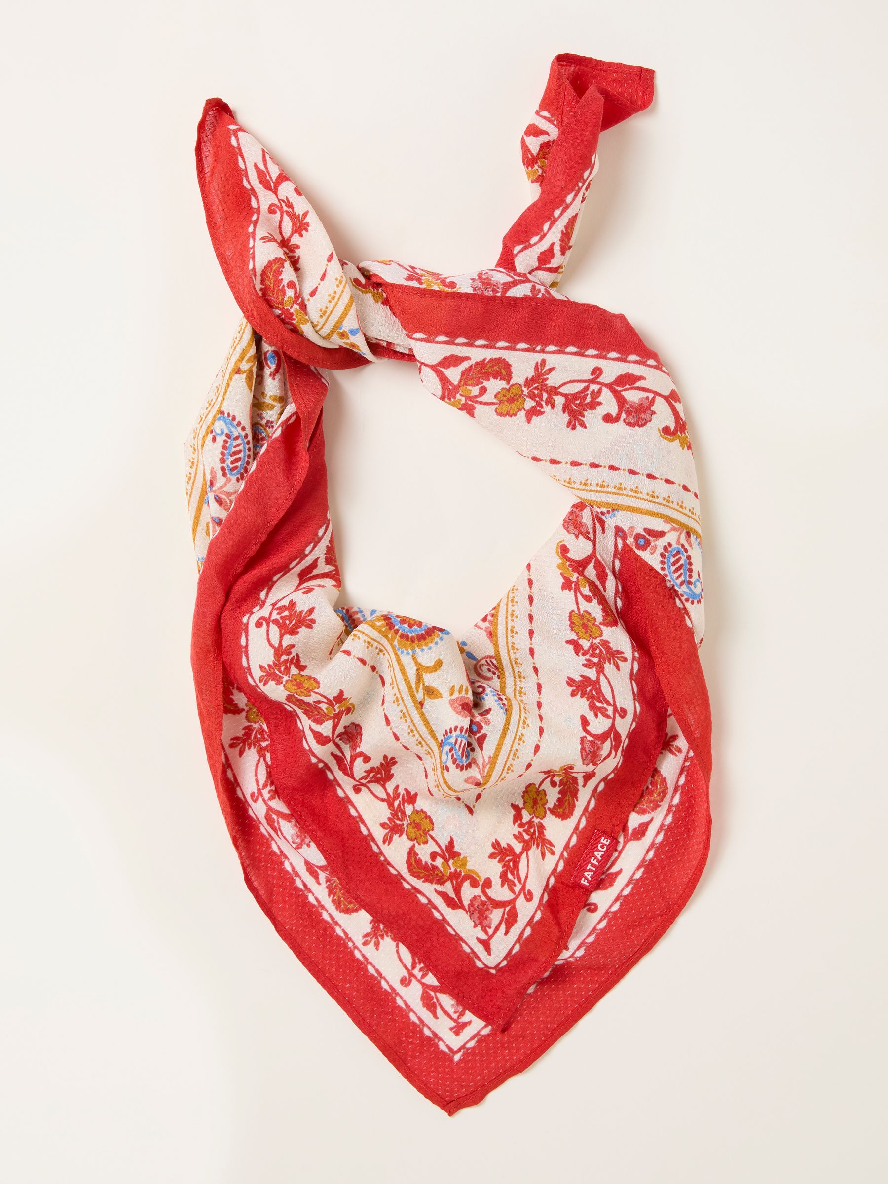 Fat Face - Women's Scarf - Red - Viscose