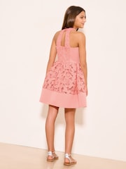 Lipsy Butterfly Lace Halter Occasion Dress (5-16yrs) - Imagen 5 de 5