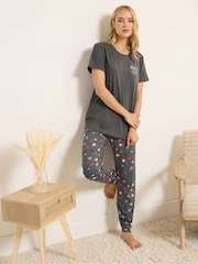 Long Tall Sally Sparkle Shine Short Sleeve Cuffed PJ Set - Imagen 1 de 5