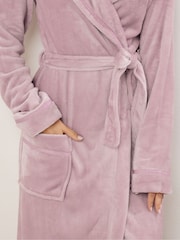 Long Tall Sally Pink Ribbon Shawl Maxi Robe - Image 4 of 5
