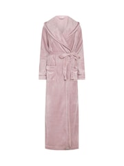 Long Tall Sally Pink Ribbon Shawl Maxi Robe - Image 5 of 5