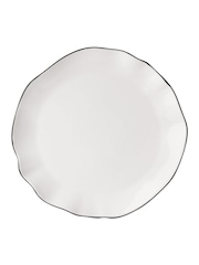 Style Sisters Set of 4 White Dinner Plates - Image 1 of 2