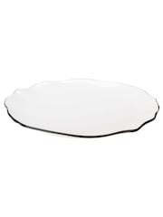 Style Sisters Set of 4 White Dinner Plates - Image 2 of 2