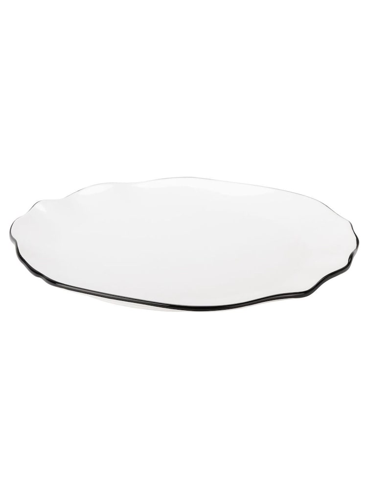 Style Sisters Set of 4 White Dinner Plates - Image 2 of 2 Style Sisters Set of 4 White Dinner Plates - Image 2 of 2