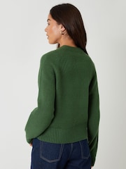 Threadbare Light Green Button Up Knitted Cardigan - Image 3 of 5
