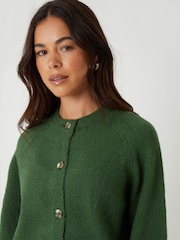 Threadbare Light Green Button Up Knitted Cardigan - Image 5 of 5
