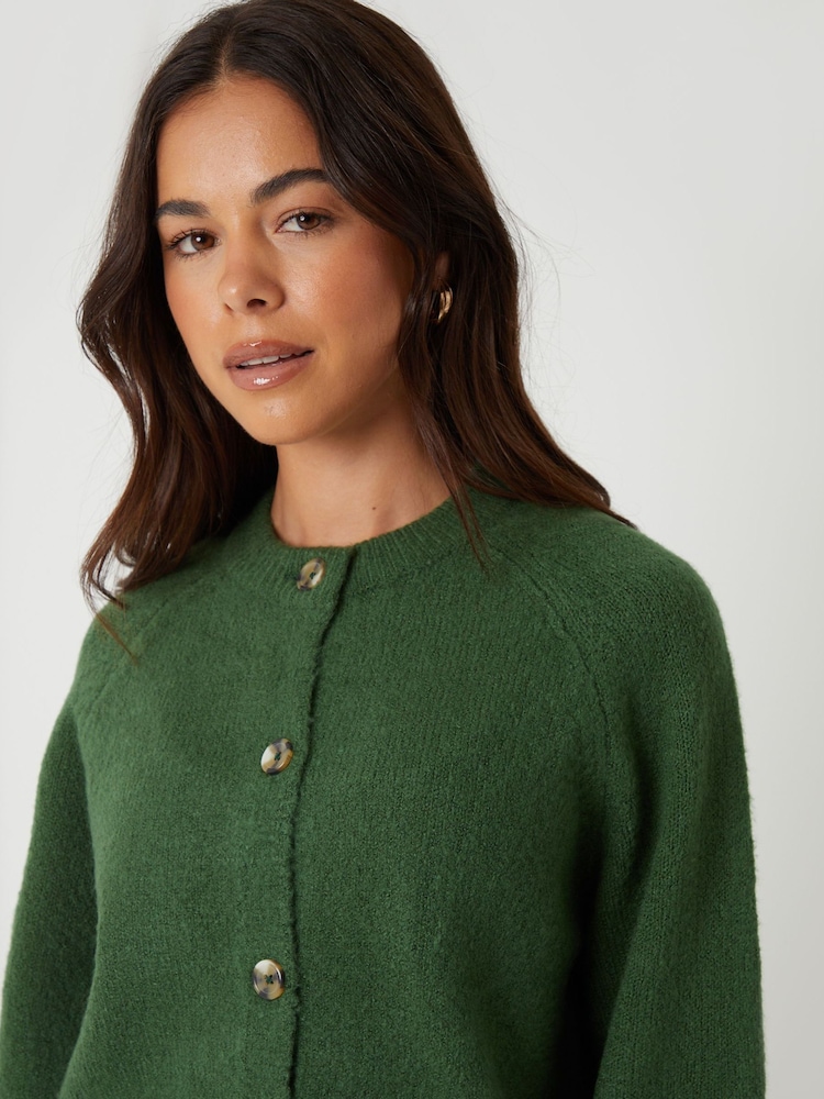 Threadbare Light Green Button Up Knitted Cardigan - Image 5 of 5 Threadbare Light Green Button Up Knitted Cardigan - Image 5 of 5