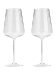 Style Sisters Set of 4 Clear Wine Glasses - Image 1 of 2