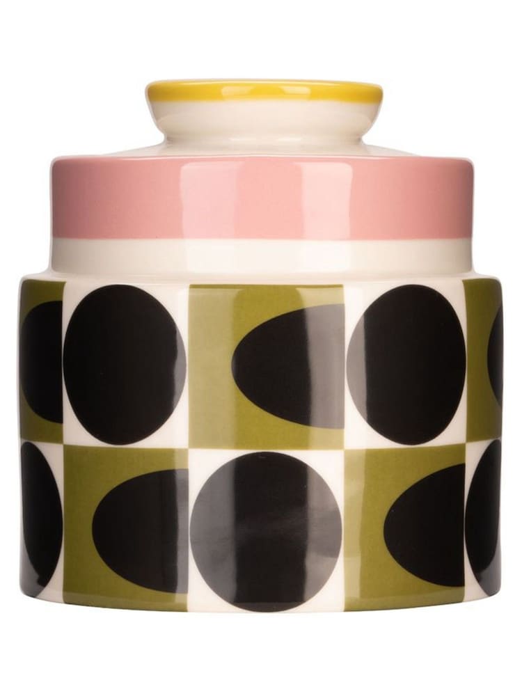 Orla Kiely Multi Spot Square Oval Storage Jar - Image 1 of 4