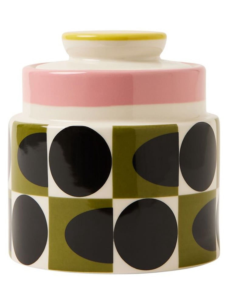 Orla Kiely Multi Spot Square Oval Storage Jar - Image 2 of 4