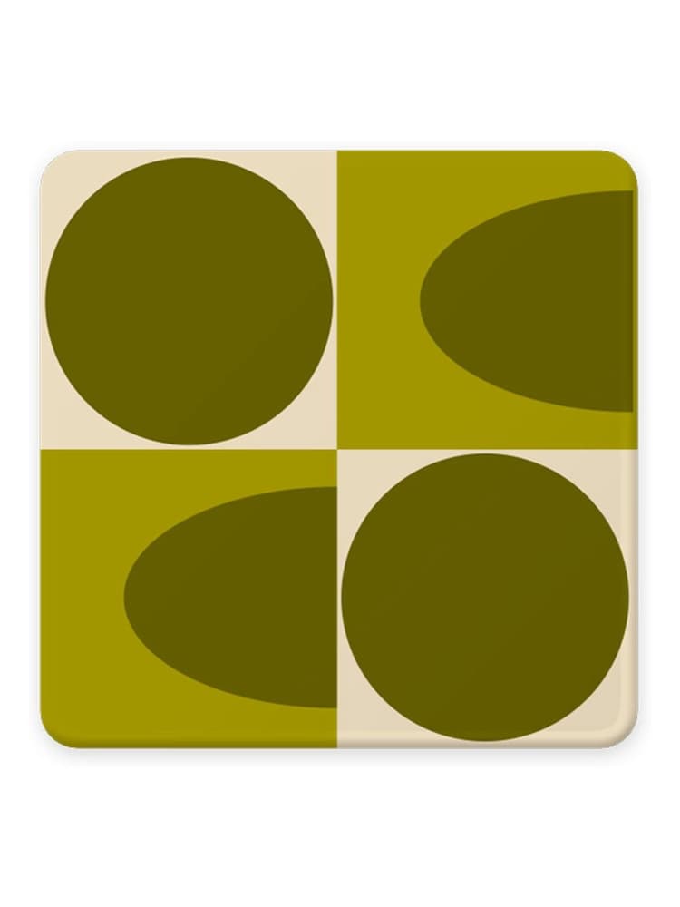Orla Kiely Set of 4 Multi Spot Square Oval Coasters - Image 5 of 5