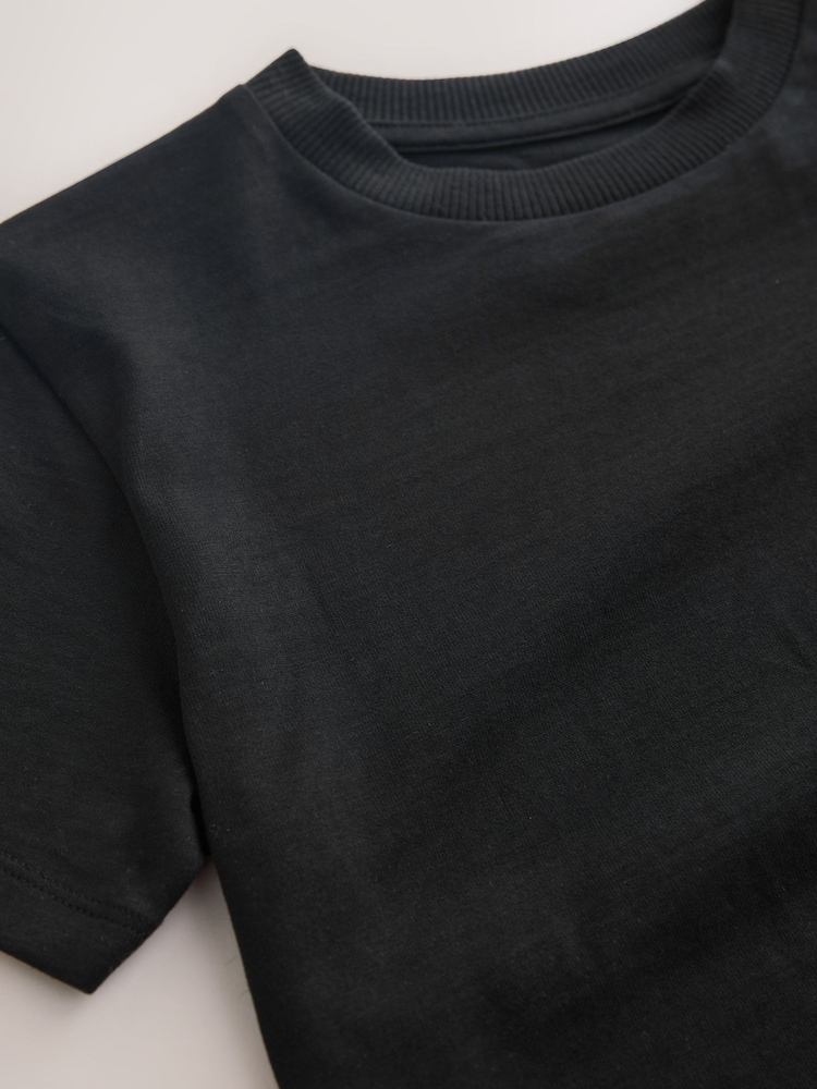 Black Regular Fit Short Sleeve T-Shirt (3-16yrs) - Image 4 of 4