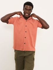 FatFace Terracotta Textured Shirt - Image 1 of 4