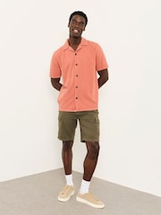 FatFace Terracotta Textured Shirt - Image 3 of 4