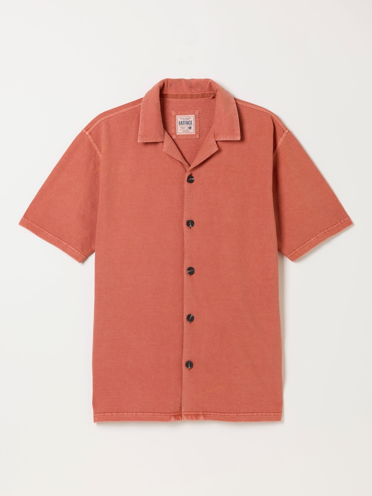 FatFace Terracotta Textured Shirt - Image 4 of 4 FatFace Terracotta Textured Shirt - Image 4 of 4