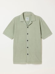 FatFace Sage Green Textured Shirt - Image 6 of 6