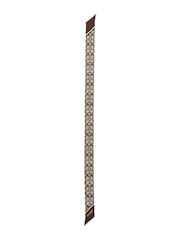 COACH Brown Textured Signature C Printed Silk Skinny Scarf - Image 1 of 4