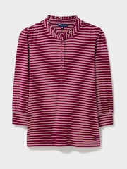 Crew Clothing Red Frill Collar Jersey Blouse - Image 5 of 5