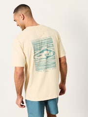 FatFace Natural Reef To Ride Graphic Tshirt - Image 5 of 7