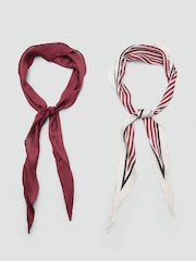 Mango Red Neck Scarf Rhombus - Image 1 of 4