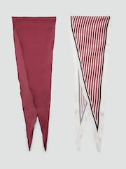 Mango Red Neck Scarf Rhombus - Image 2 of 4