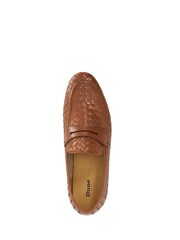 Dune London Brown Salaman Woven Weave Loafers - Image 5 of 6