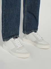 Dune London White Tawly Cuspsole Trainers - Image 1 of 6
