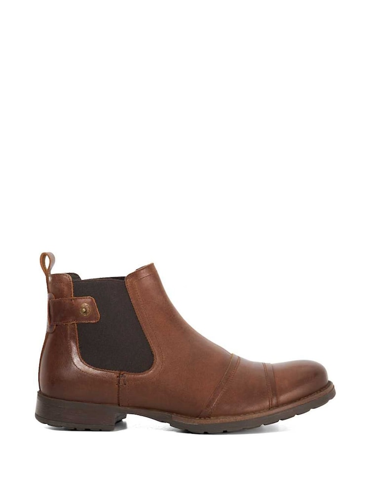 Dune London Brown Saltwood WF Worker Chelsea Boots - Image 1 of 5 Dune London Brown Saltwood WF Worker Chelsea Boots - Image 1 of 5