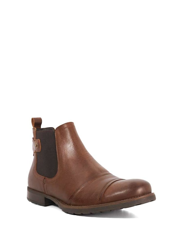 Dune London Brown Saltwood WF Worker Chelsea Boots - Image 2 of 5 Dune London Brown Saltwood WF Worker Chelsea Boots - Image 2 of 5
