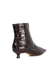 Dune London Brown Odore Chisel Toe Kitten Heel - Image 4 of 6