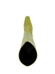 Dune London Green Selinni Square Toe Highboots - Image 5 of 6