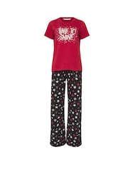 M&Co Time To Shine Short Sleeve Wide Leg Pyjamas Set - Imagen 5 de 5