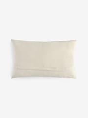 Подушка с цветочным принтом и вышивкой 50 x 50см - Изображение 4 4