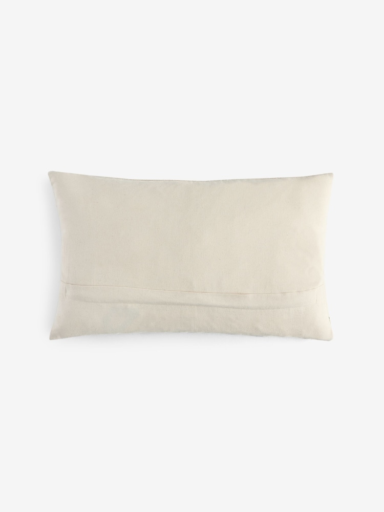 Подушка с цветочным принтом и вышивкой 50 x 50см - Изображение 4 4 Подушка с цветочным принтом и вышивкой 50 x 50см - Изображение 4 4